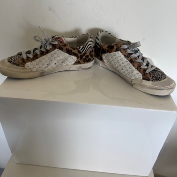 GOLDEN GOOSE SUPERSTAR LEOPARD SNEAKERS SIZE 38 - Picture 4 of 7